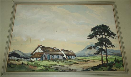 Watercolour farmhouse